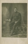 Seated Soldier Postcard by None