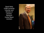 David Nutty (USM University Librarian and Director of Libraries, Sampson Center Board Member)