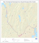 Presumpscot River Corridor Map 1: Developed and Undeveloped Areas (Map)