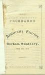 Gorham Seminary Commencement Program 1870