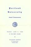 Portland University Commencement Program 1959