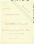 Gorham Normal School Commencement Program 1892: First Class