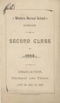 Western Normal School Commencement Program 1883: Second Class