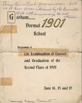 Gorham Normal School Commencement Program 1901: Second Class