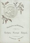 Gorham Normal School Commencement Program 1886: First Class