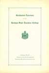 Gorham State Teachers College Commencement Program 1946