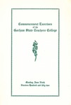 Gorham State Teachers College Commencement Program 1952