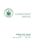 Gorham State College Commencement Program 1966