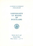 University of Maine in Portland Commencement Program 1958
