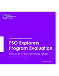 Portland Symphony Orchestra: PSO Explorers Program Evaluation by Susy Hawes, Sarah Goan, and Emilie Swenson MSW