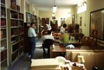 Loyola Colleagues Moving Boxes in Italian Library by David Nutty