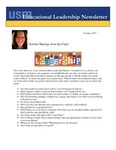 Educational Leadership Newsletter October 2017 by Educational Leadership Department, University of Southern Maine