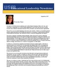 Educational Leadership Newsletter September 2017 by Educational Leadership Department, University of Southern Maine