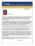 Educational Leadership Newsletter March 2016 by Educational Leadership Department, University of Southern Maine
