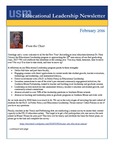 Educational Leadership Newsletter February 2016 by Educational Leadership Department, University of Southern Maine