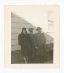 Elisée A. Dutil Standing with Man in Hat and Woman in Coat