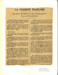 La Chanson Francaise [article] by L'Independant