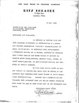 Letter from the Ritz Theatre in Lewiston, Maine, to Association des Vigilants by Emilio Ouellette
