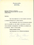 Letter from Presentation de Marie to Association des Vigilants