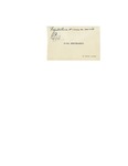 02/18/1947 J. L. Richard Business Card by J. L. Richard