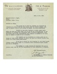 03/13/1947 Letter from The Maccabees