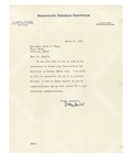 03/13/1947 Letter from the Democratic National Committee by F. Harold Dubord