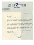 03/18/1947 Letter from Loring Studios