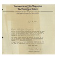 08/22/1947 Letter from The Municipal Index Yearly