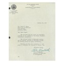 10/25/1947 Letter from Superintendent A. A. Woodworth