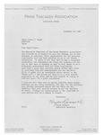11/18/1947 Letter from the Maine Teachers' Association