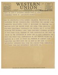 11/29/1947 Western Union Telegram by Charles Luckman