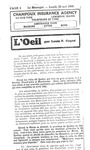 L'Oeil News Clipping by Louis-Philippe Gagné