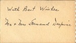 Hand-Written Note from Married Couple by Unidentified