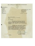 01/13/1948 Letter from The American Heritage Foundation