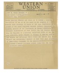 02/03/1948 Western Union Telegram by Grover A. Whalen