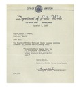 12/01/1948 Letter from the Lewiston Department of Public Works