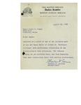 08/22/1948 Letter from the Boston Herald Traveler Corporation