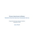 Franco-Americans in Maine Report by James Myall