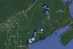 Maine's Franco-American Population Centers [Map] by James Myall