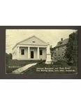 "Soldier's Monument" and "Town House" Free Meeting House, built 1821) Gorham, Me. by USM Special Collections