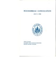 Rochambeau Convocation Program