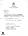 Letter from State of Maine Department of Educational and Cultural Services