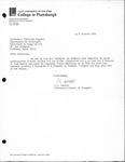 Letter from the State University of New York College at Plattsburgh (SUNY)