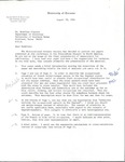 Letter from the University of Toronto by Raymond Breton