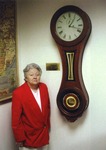 Madeleine Giguère with Clock