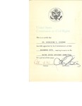 Maine State Advisory Committee Certificate by U.S. Civil Rights Commission