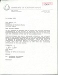 Letter from Dave Davis to John Deegan Jr.