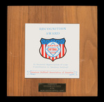 Amateur Softball Association of America Plaque by Maine Amateur Softball Association