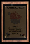 Canadian-American Understanding Award by University of Maine and Key Bank
