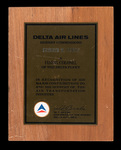 Delta Air Lines Plaque by Delta Air Lines